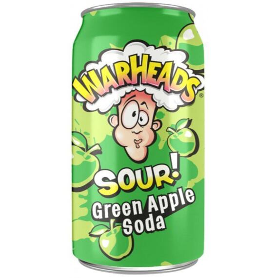 Warheads Green Apple Soda 355ml